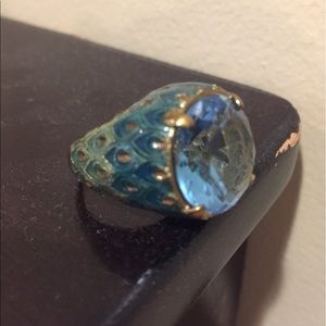 Peacock statement ring